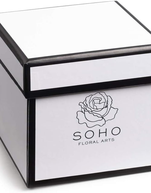 Load image into Gallery viewer, | Roses in a Box | Real Roses Last a Year or More (White Square 4Ct, Radiant Pink)
