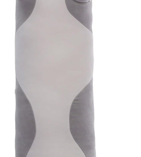 Cat Soft Pillow Plush Long Throw Sleeping Pillow Cotton Kitten Pillow Cuddly Stuffed Cute Plush Doll Gift for Girlfriend (Gray, 19.7Inch)