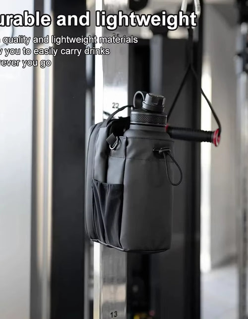 Load image into Gallery viewer, Magnetic Gym Bag Large Capacity Magnetic Carrier Bag with Phone Pocket Portable Gym Water Bottle Pouch Gym Accessories Organizer
