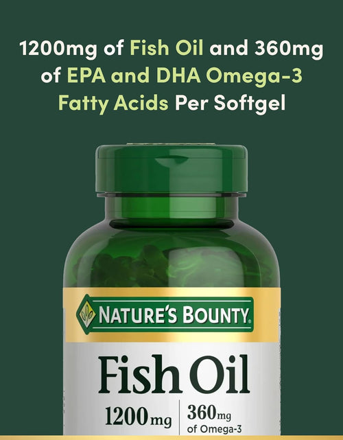 Load image into Gallery viewer, Fish Oil by , Dietary Supplement, Omega-3, Supports Heart Health, 1200 Mg, 200 Rapid Release Softgels
