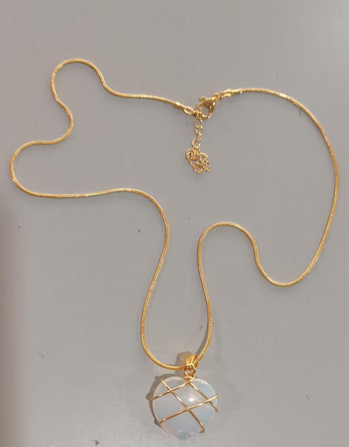 Load image into Gallery viewer, Fashion Moonstone Necklace for Cartoon Princess Love Girl Necklace Novelty Jewelry
