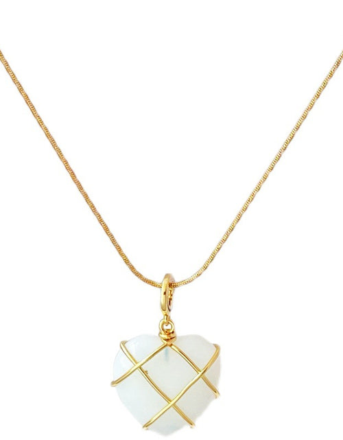 Load image into Gallery viewer, Fashion Moonstone Necklace for Cartoon Princess Love Girl Necklace Novelty Jewelry
