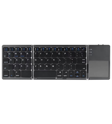 Portable Foldable Folding Keyboard Mini Wireless Bluetooth Keyboard Touchpad Keyboard for Windows Android IOS Tablet Ipad Phone