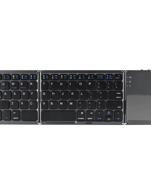 Load image into Gallery viewer, Portable Foldable Folding Keyboard Mini Wireless Bluetooth Keyboard Touchpad Keyboard for Windows Android IOS Tablet Ipad Phone
