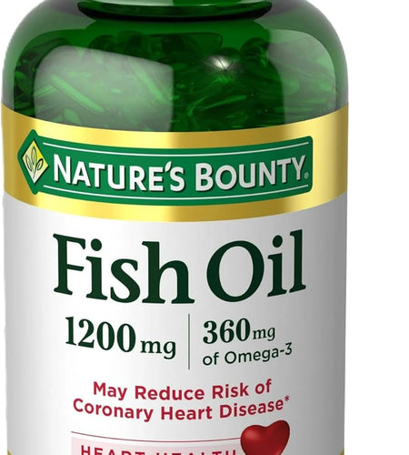 Fish Oil by , Dietary Supplement, Omega-3, Supports Heart Health, 1200 Mg, 200 Rapid Release Softgels