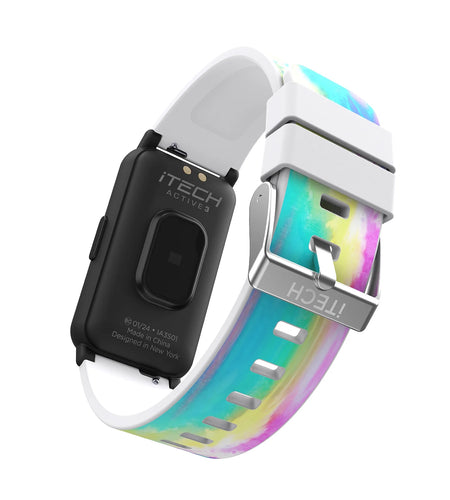 Active 3 Unisex Adult Smartwatch Fitness Tracker, Tie Dye, Silicone Strap