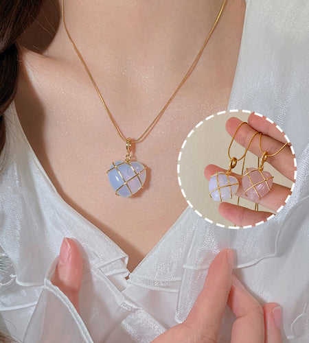 Fashion Moonstone Necklace for Cartoon Princess Love Girl Necklace Novelty Jewelry