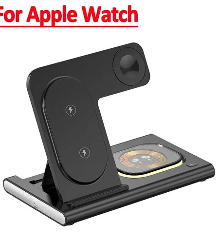 3 in 1 30W Foldable Fast Charging Dock Station for Iphone 15 14 13 12 Pro Max Apple Watch 8 7 6 Airpods Watch Wireless Charger