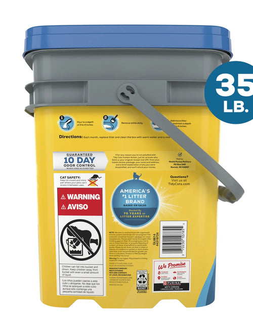 Load image into Gallery viewer, Purina  Instant Action Clumping Cat Litter, Natural, Low Dust, Odor Control, 35 Lb. Pail
