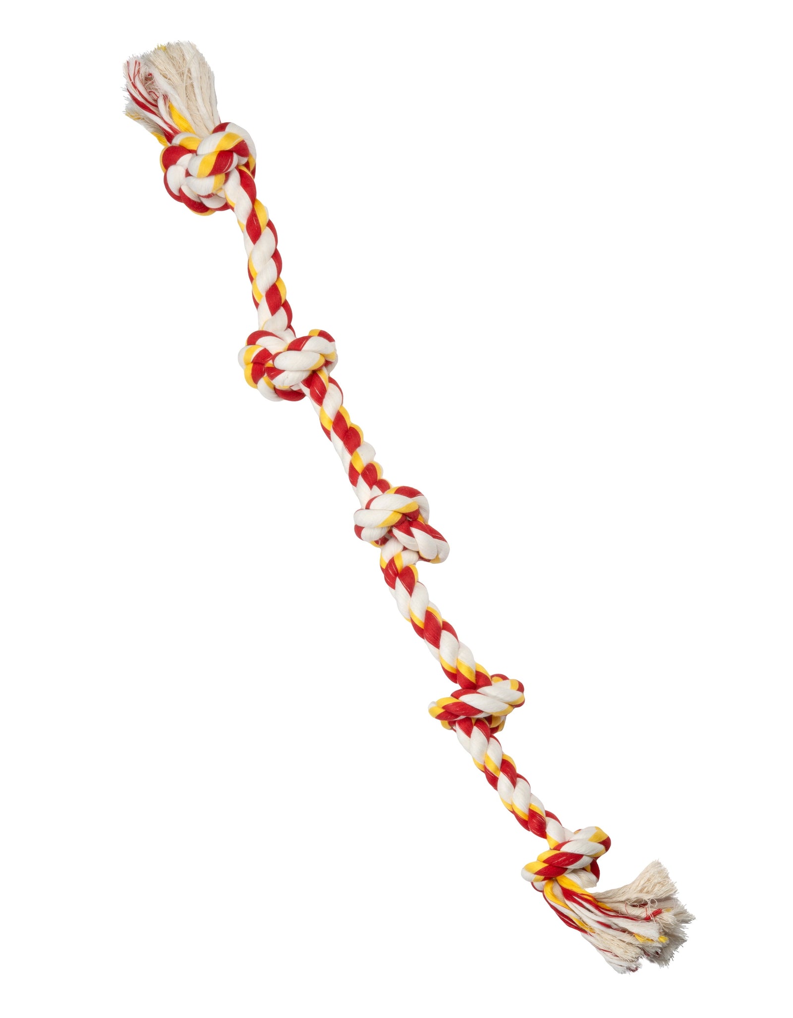 Flossy Chews Cottonblend 5 Knot Tug Rope Dog Toy Extra Large 36", Assorted Colors