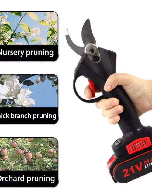 Load image into Gallery viewer, PowerPrune 21V Cordless Electric Pruner – Effortless Tree &amp; Bonsai Branch Cutting Tool
