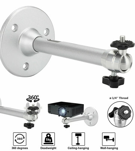 Mini Projector Wall Mount Stand Ceiling Bracket Holder for HY300 YG300 J15 HY320 Mini Projector DV Security Web Camera
