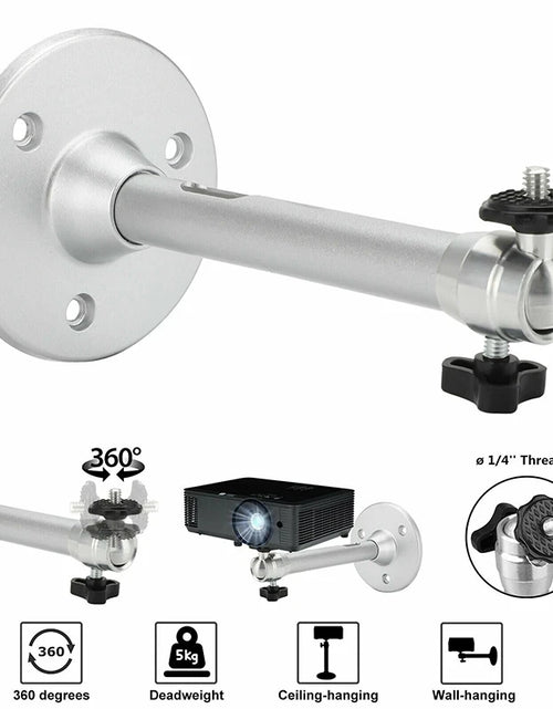 Load image into Gallery viewer, Mini Projector Wall Mount Stand Ceiling Bracket Holder for HY300 YG300 J15 HY320 Mini Projector DV Security Web Camera
