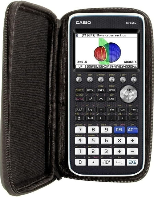 Load image into Gallery viewer, Protective Case for TI 84 Plus/Ti 83 Plus/Casio FX-9860GII / Casio FX-9750 Giii/Casio PRIZM FX-CG 50 Graphing Calculator in Black
