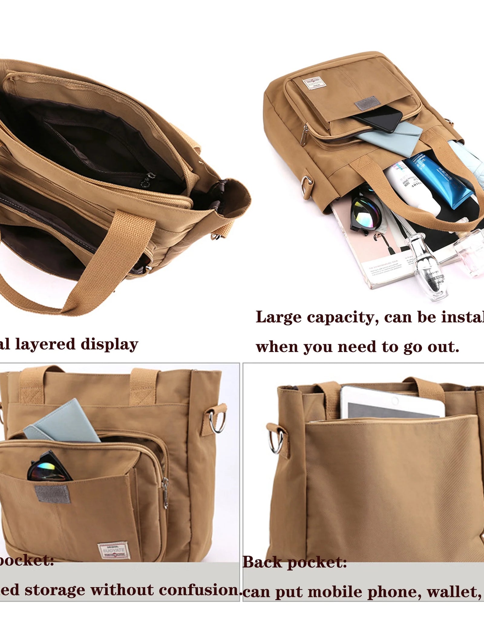 Handbags Womens Tote Bags Quality Women Crossbody Shoulder Bags Large Capacity